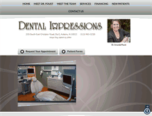 Tablet Screenshot of dentalimpressionsofankeny.com
